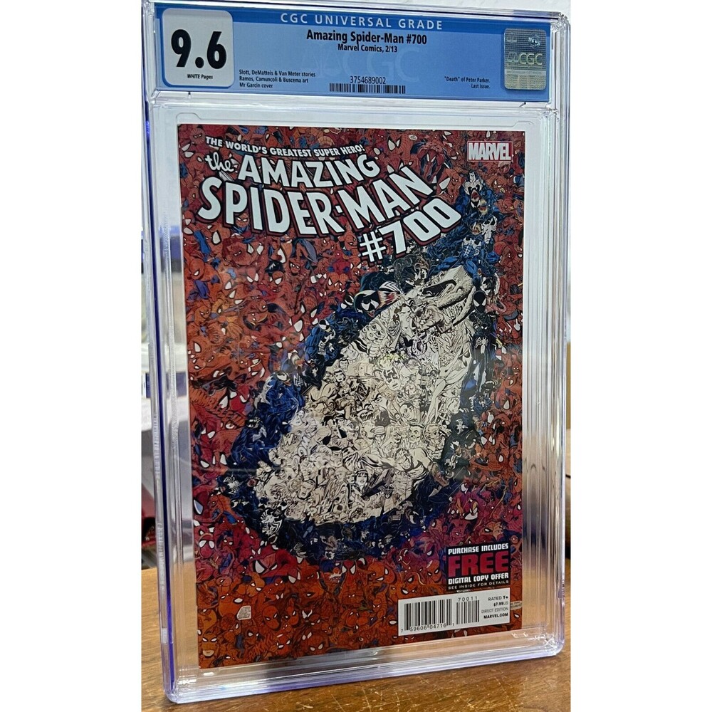 Amazing Spider-Man #700 CGC 9.6 Death of Peter Parker Last Issue Marvel Key 2013